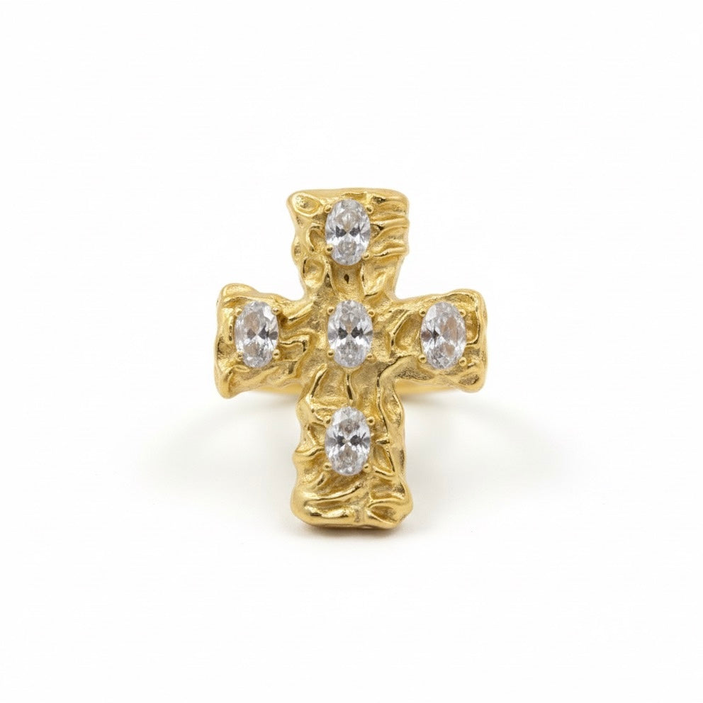 ANELLO CROSS DIAMOND
