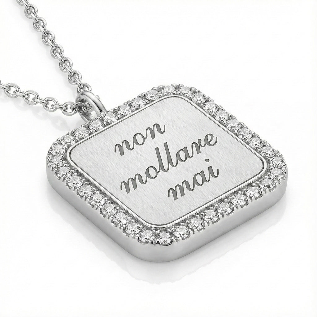 TARGHETTA INCISIONE QUADRATA GLOW