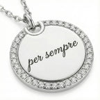 TARGHETTA INCISIONE GLOW TONDA