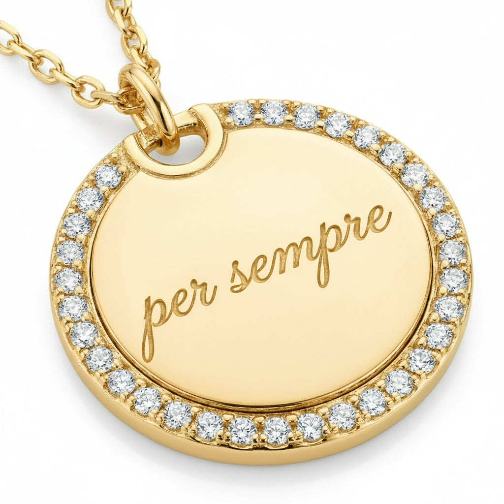 TARGHETTA INCISIONE GLOW TONDA