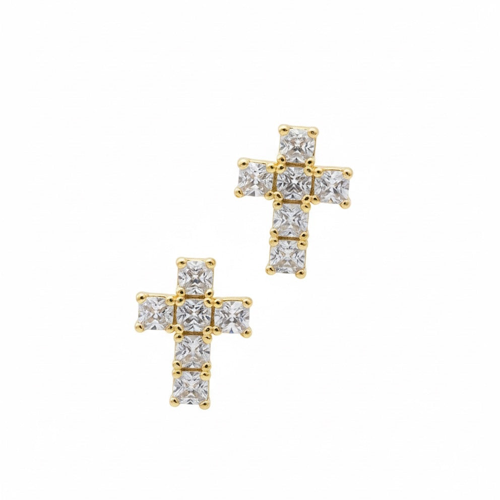 ORECCHINI MINI CROSS