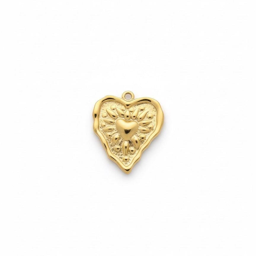 CHARM CUORE MARTELLATO