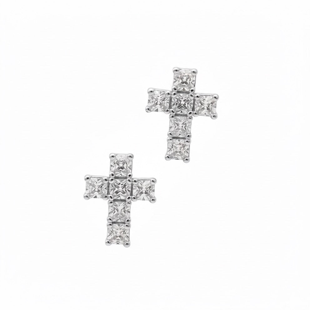 ORECCHINI MINI CROSS