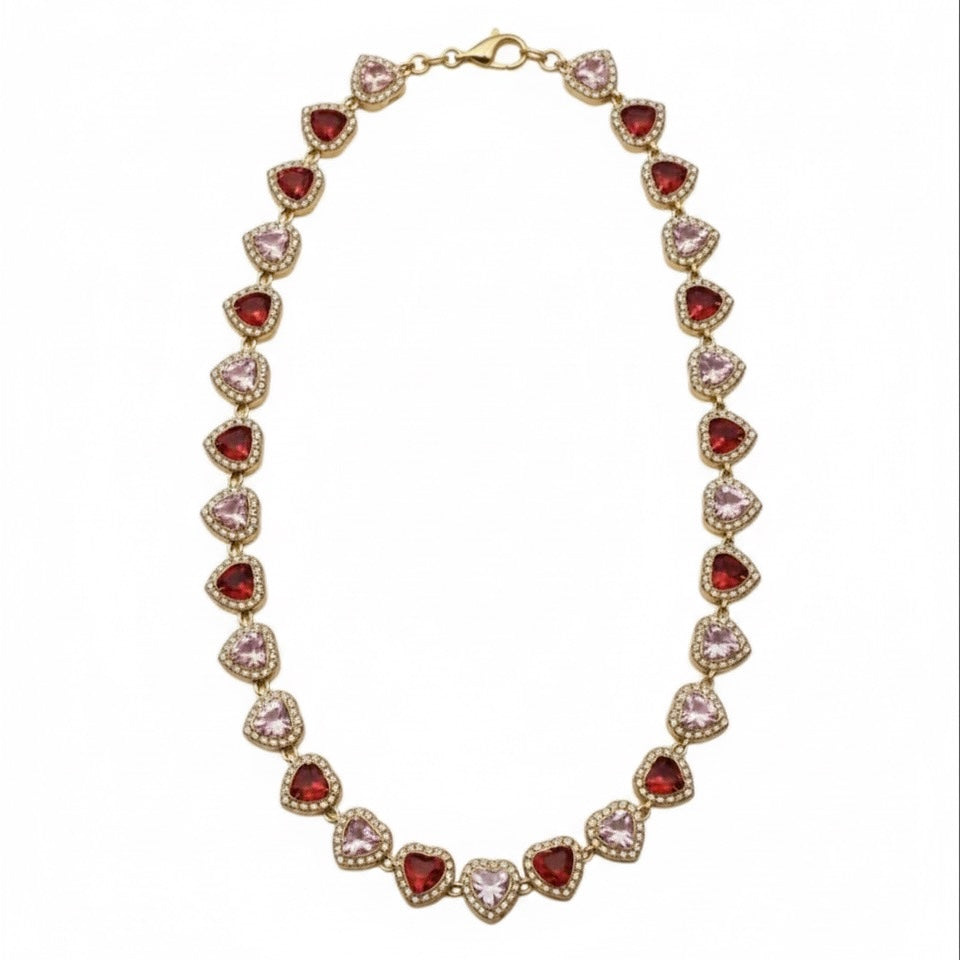 COLLANA HEART PINK