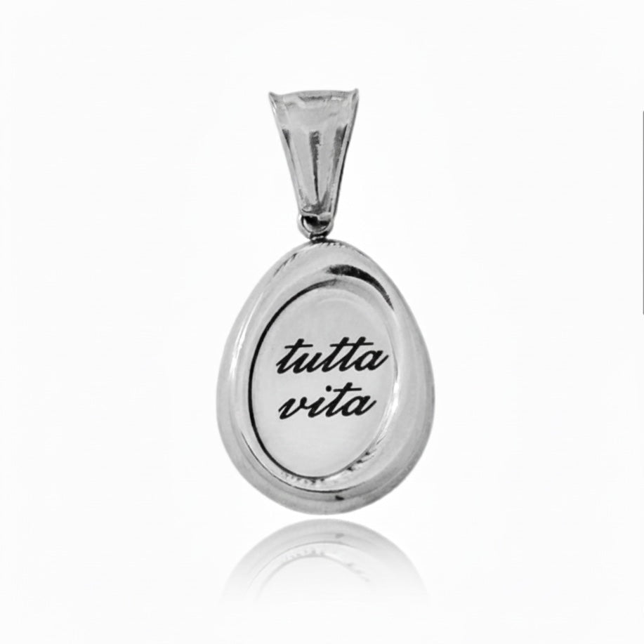 TARGHETTA MINI OVALE CON INCISIONE