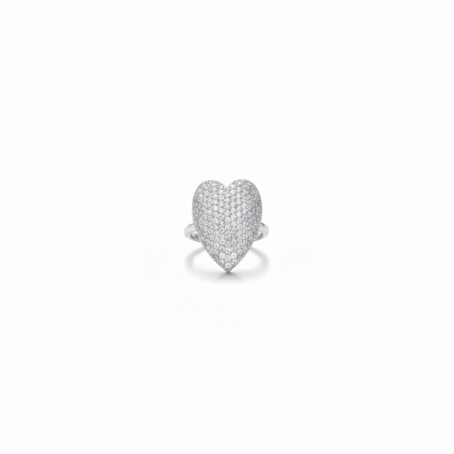 ANELLO CUORE PAVÈ