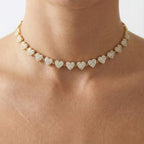 COLLANA GIROCOLLO CUORI