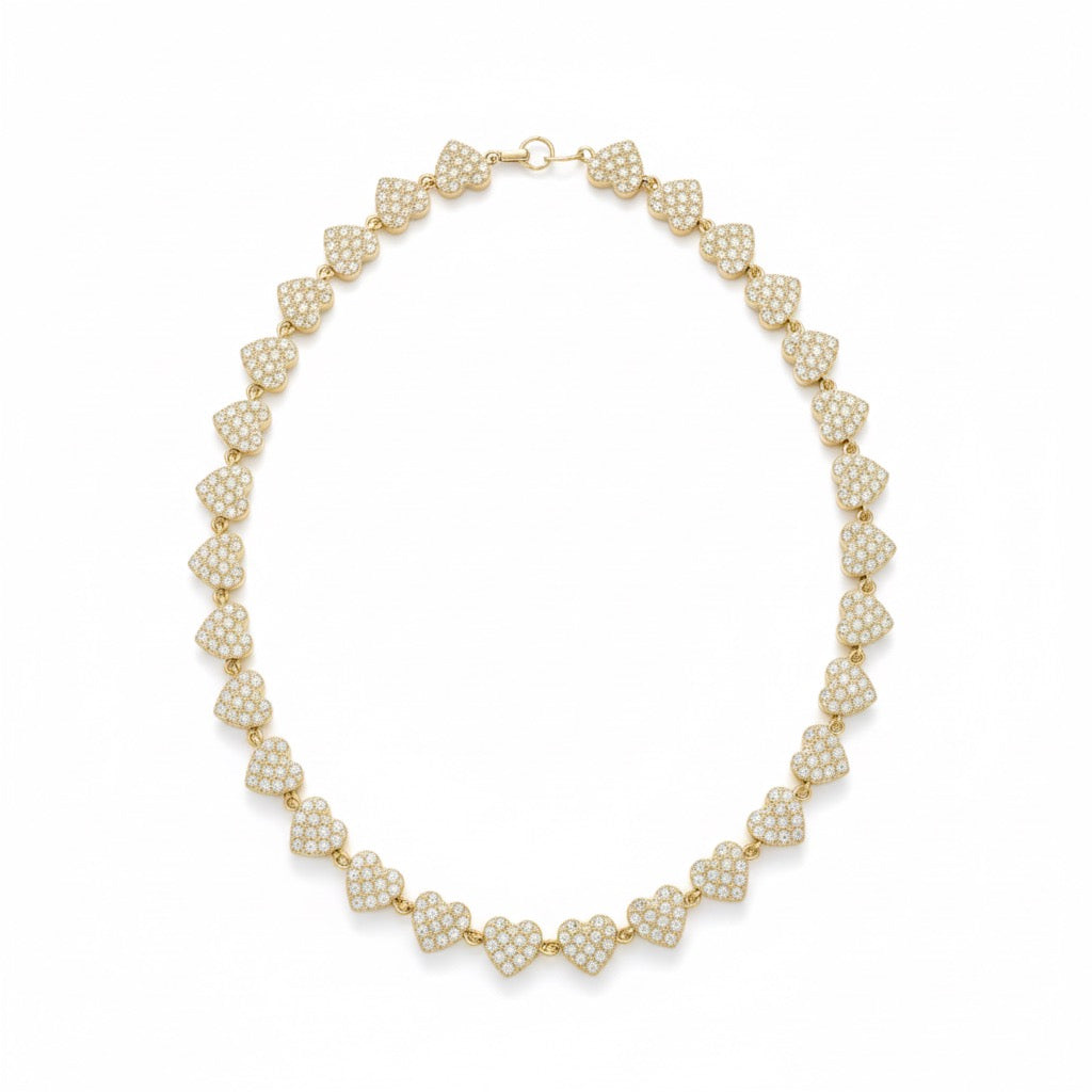 COLLANA GIROCOLLO CUORI