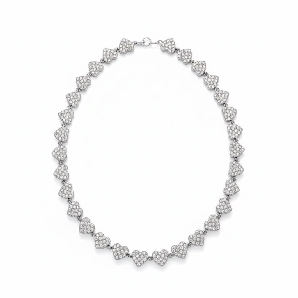 COLLANA GIROCOLLO CUORI